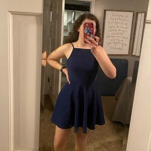 Backless mini dress
